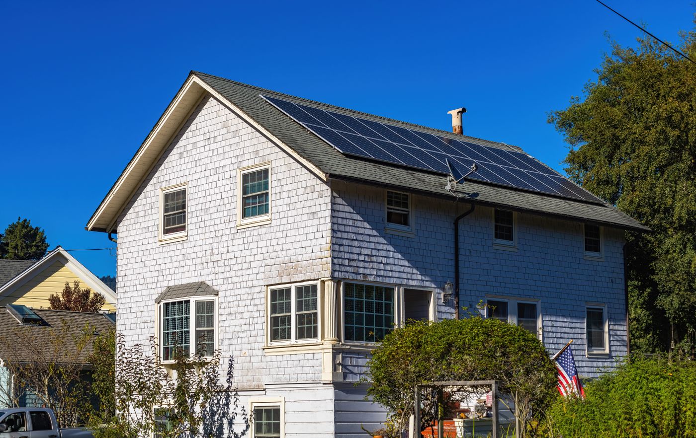 Solarmodule auf dem Dach